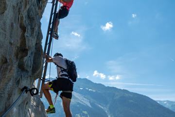 Outdoor rock climbing
