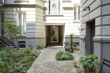 Interior entrance