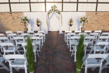 Outdoor wedding area