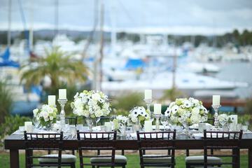 Outdoor banquet area