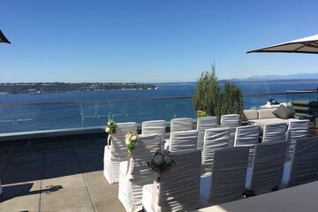 Outdoor wedding area