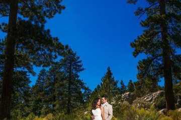 Outdoor wedding area