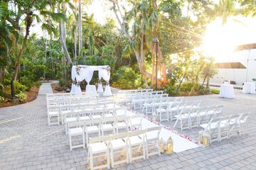 Outdoor wedding area