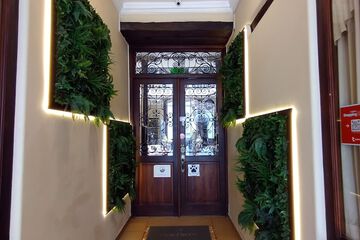 Interior entrance