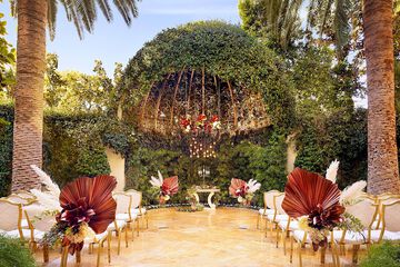Outdoor wedding area