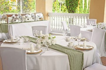 Outdoor wedding area