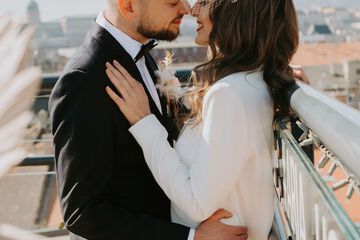 Outdoor wedding area