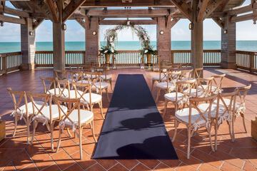 Outdoor wedding area