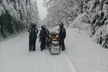 Snowmobiling