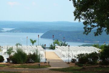Outdoor wedding area