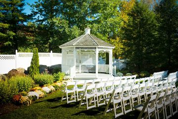 Outdoor wedding area