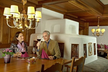 Couples dining