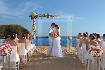 Outdoor wedding area