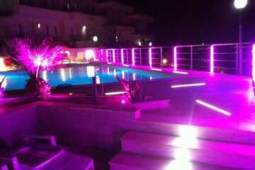 Outdoor banquet area