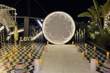 Outdoor banquet area