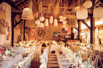 Outdoor wedding area