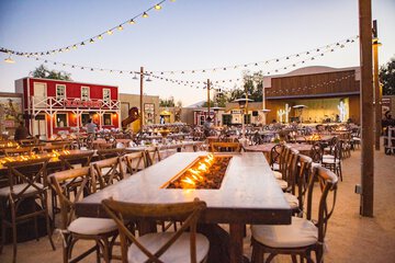 Outdoor banquet area