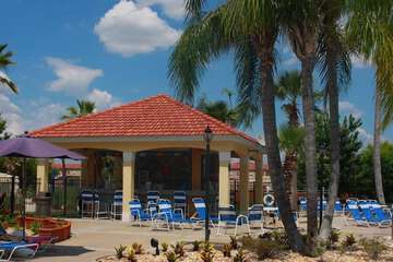 Poolside bar