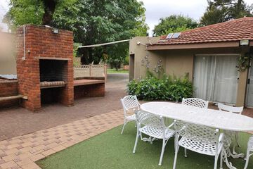 Outdoor banquet area