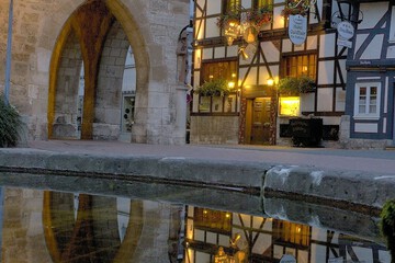 Front of property - evening/night