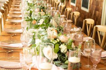 Outdoor wedding area