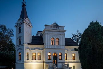 Front of property - evening/night