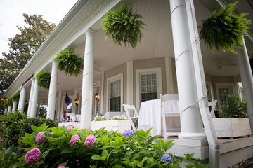 Outdoor banquet area