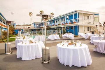 Outdoor wedding area