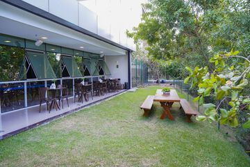 Outdoor banquet area