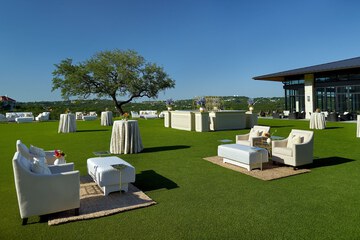 Outdoor wedding area