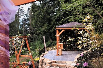 Outdoor wedding area