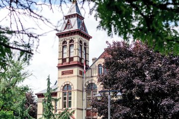 Outdoor wedding area
