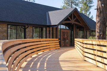 Outdoor wedding area