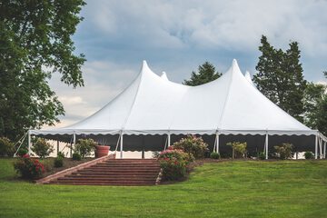 Outdoor banquet area