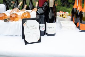 Outdoor wedding area