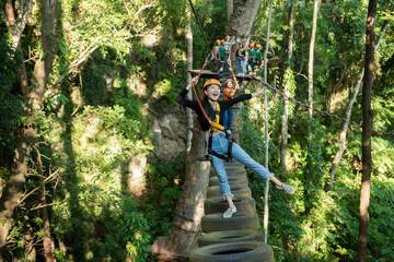 Ziplining
