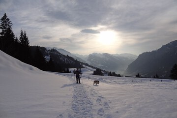 Snowshoeing