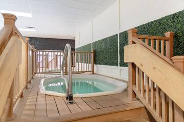 Indoor spa tub