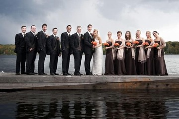 Outdoor wedding area