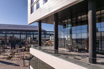 Outdoor banquet area