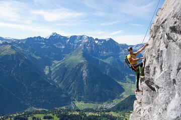 Outdoor rock climbing