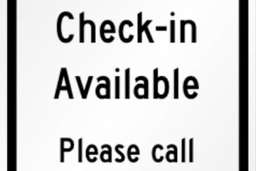 Check-in/check-out kiosk