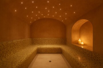 Indoor spa tub