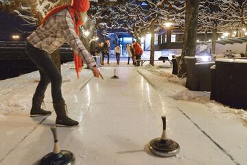 Ice skating