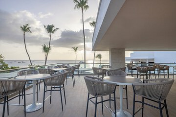 Outdoor wedding area