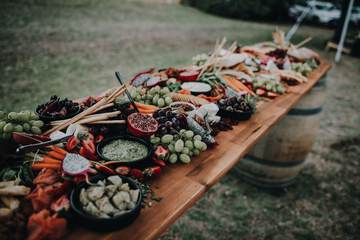 Outdoor wedding area
