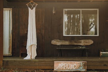 Outdoor wedding area