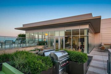 Outdoor banquet area