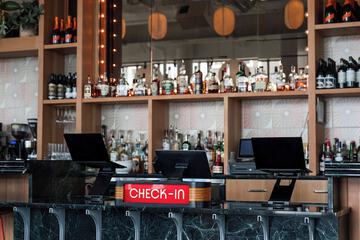 Check-in/check-out kiosk