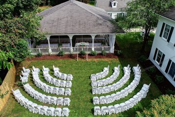 Outdoor wedding area
